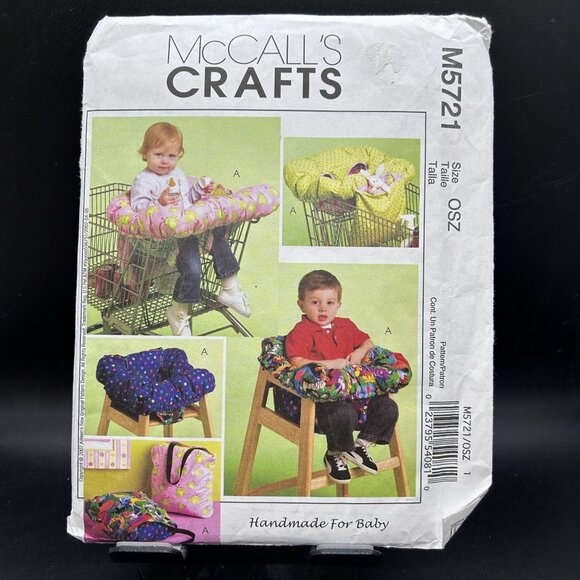 McCall's Crafts M5721 “3 in One Shopping Cart Cover” Sewing Pattern Uncut - Picture 1 of 5